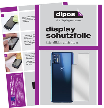 5x Schutzfolie klar für Motorola Moto G9 Plus Rückseite Display-Schutzfolie