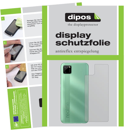 1x Schutzfolie matt für Oppo Realme C11 Rückseite Display-Schutzfolie
