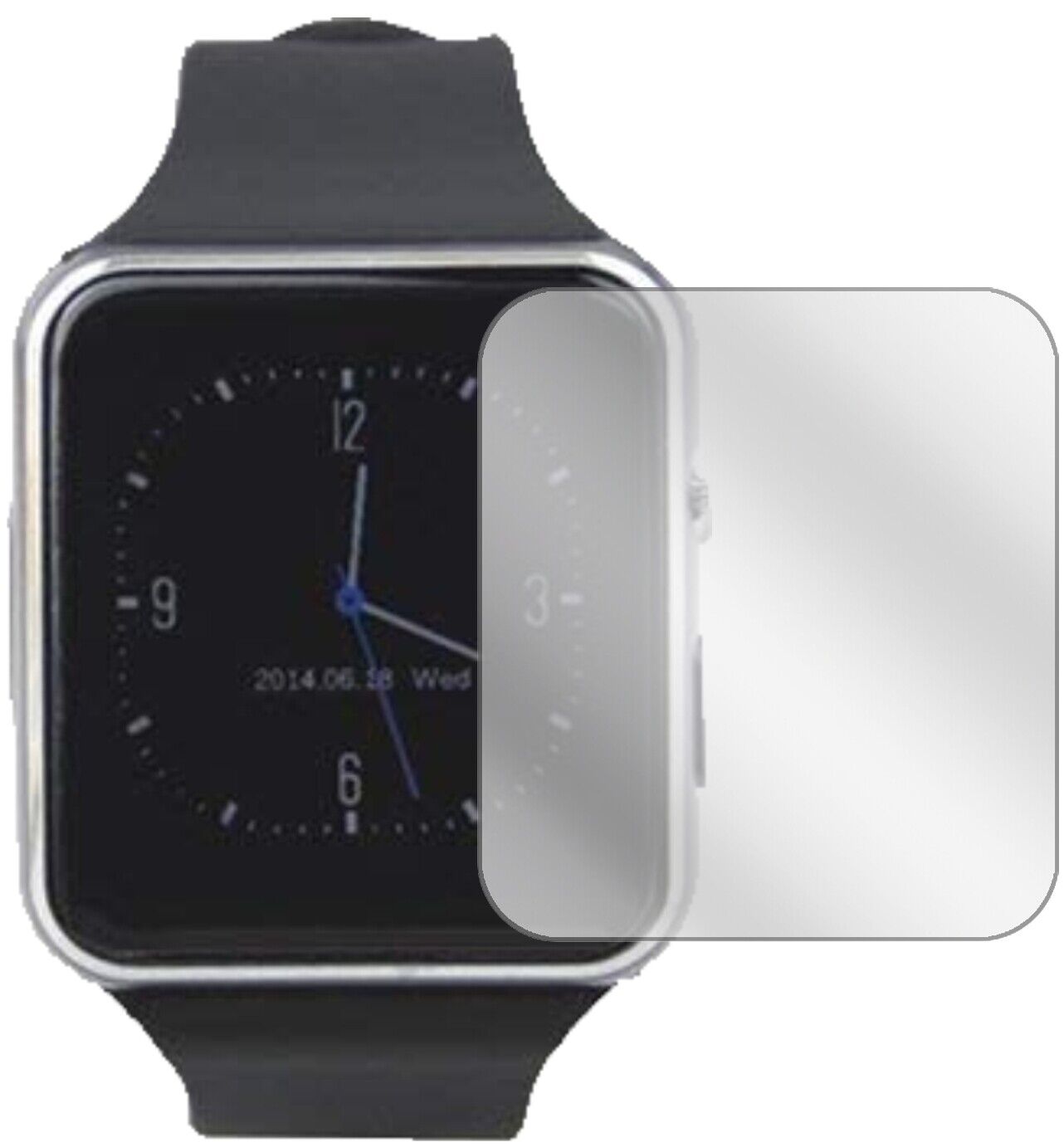 1x Schutzfolie klar für Tagobee TB01 Smartwatch Display-Schutzfolie