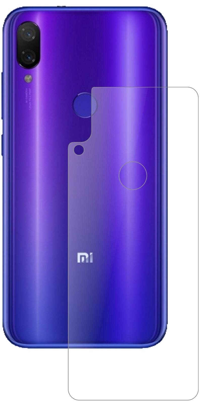 Screen Protector for I Xiaomi Mi Play back I matte I Flexible Glass 9H dipos