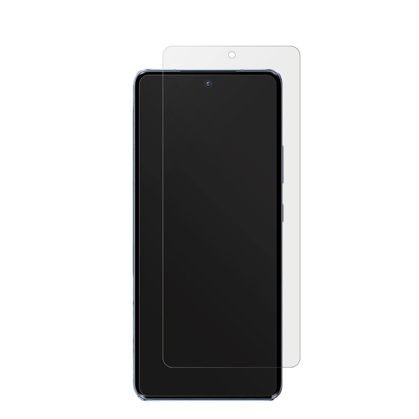 MotorolaMoto S30 Pro mit aufgebrachter dipos Displayschutzfolie, die lästige Fingerabdrücke minimiert