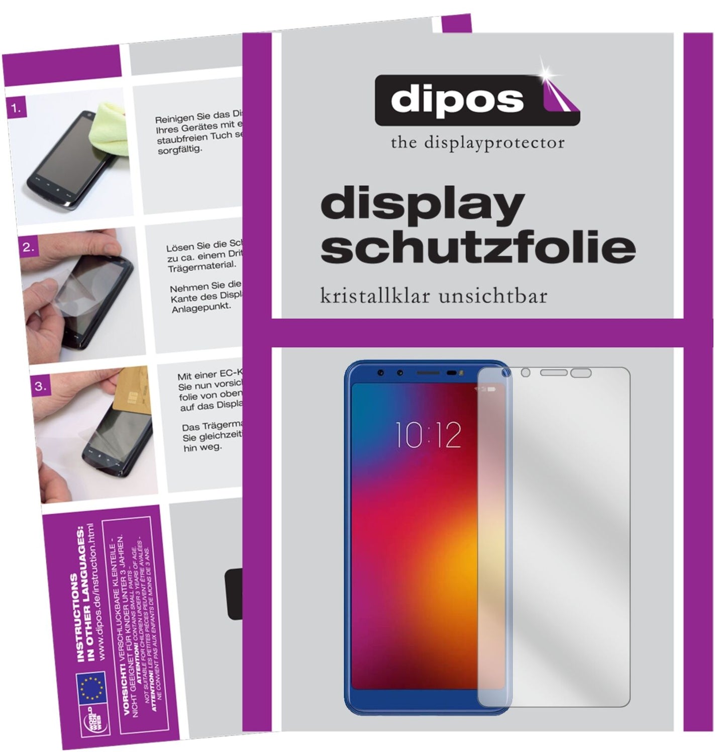 1x Schutzfolie klar für Lenovo K9 Display-Schutzfolie