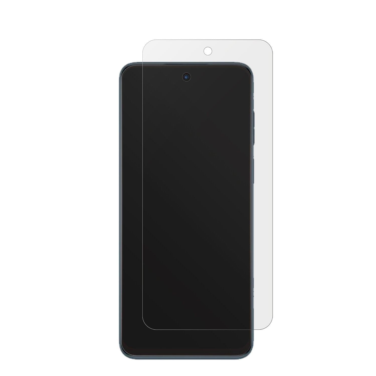 MotorolaMoto G23 mit aufgebrachter dipos Displayschutzfolie, die lästige Fingerabdrücke minimiert