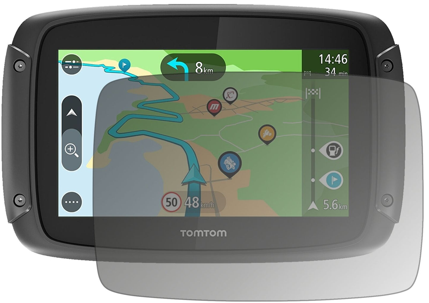 Blickschutzfolie für TomTom Rider 500 matt Schutzfolie Privacy