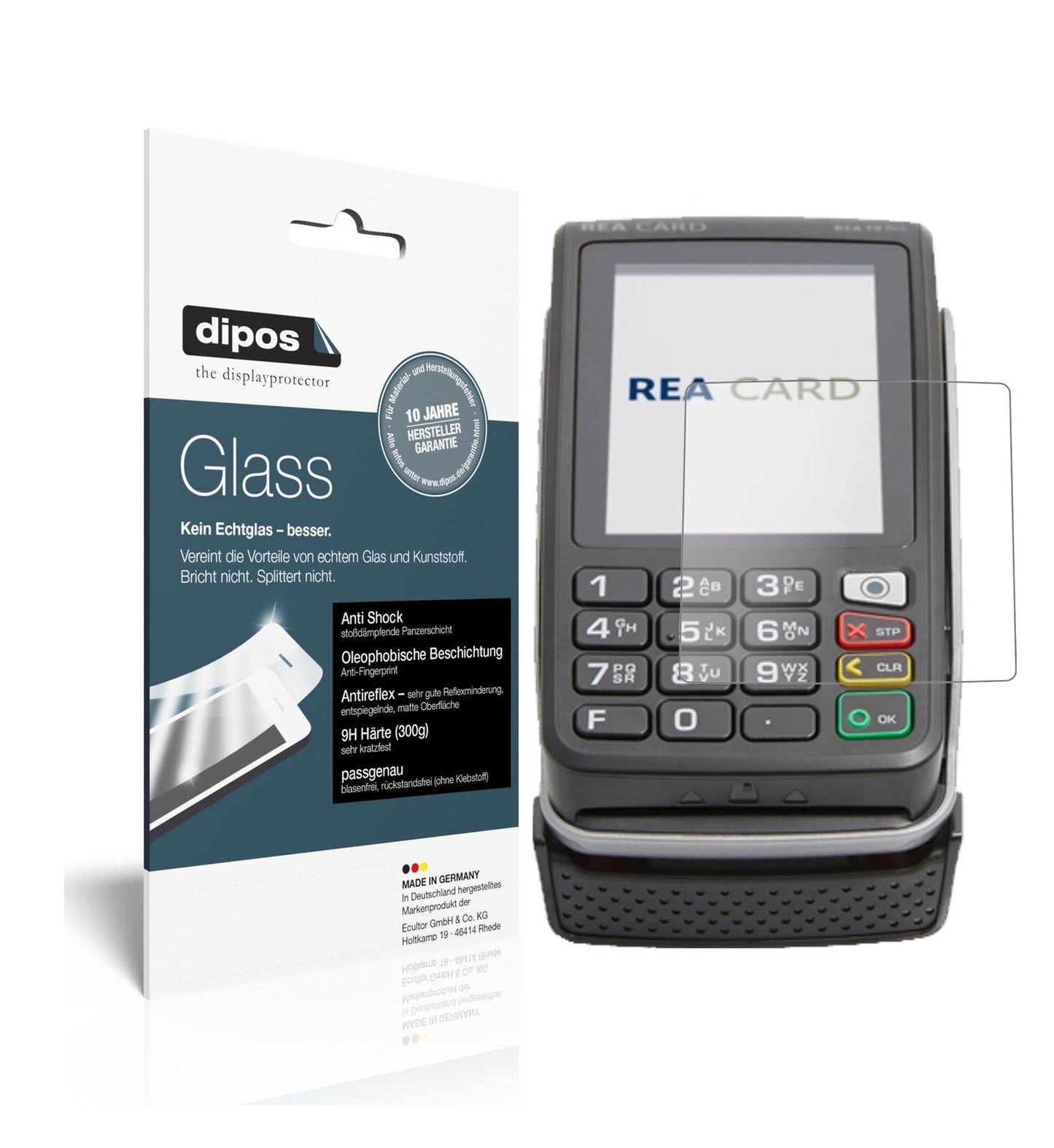 Screen Protector for REA CARD T9 flex Terminal matte Flexible Glass 9H dipos