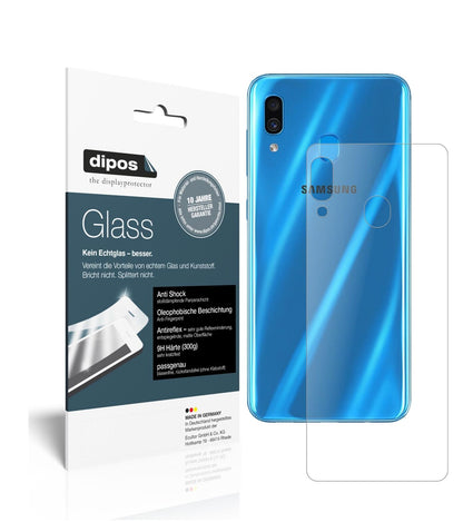 1x 9H Schutzfolie matt für Samsung Galaxy A30 Rückseite Panzerfolie