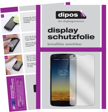 InnosD6000 mit aufgebrachter dipos Displayschutzfolie, glasklare Darstellung ohne Einschränkungen