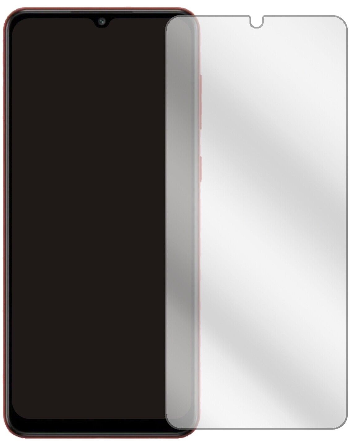 5x Schutzfolie klar für Samsung Galaxy F02s Display-Schutzfolie