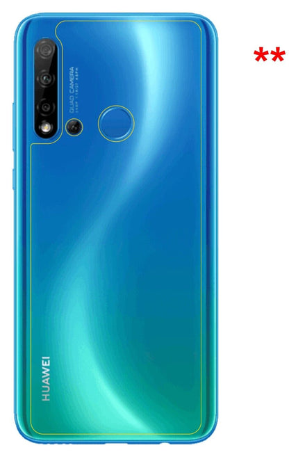 1x Schutzfolie matt für Huawei P20 lite (2019) Rückseite Display-Schutzfolie