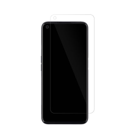 Realme9 5G mit aufgebrachter dipos Displayschutzfolie, glasklare Darstellung ohne Einschränkungen