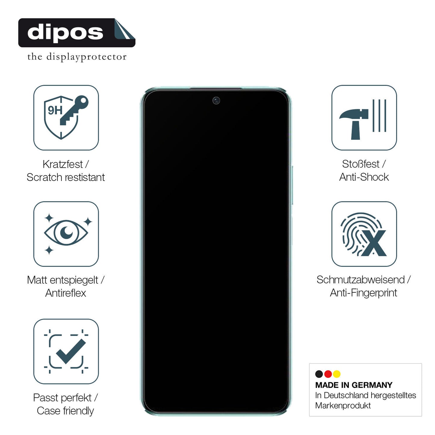 1x 9H Schutzfolie matt für Huawei Nova 10 SE Panzerfolie