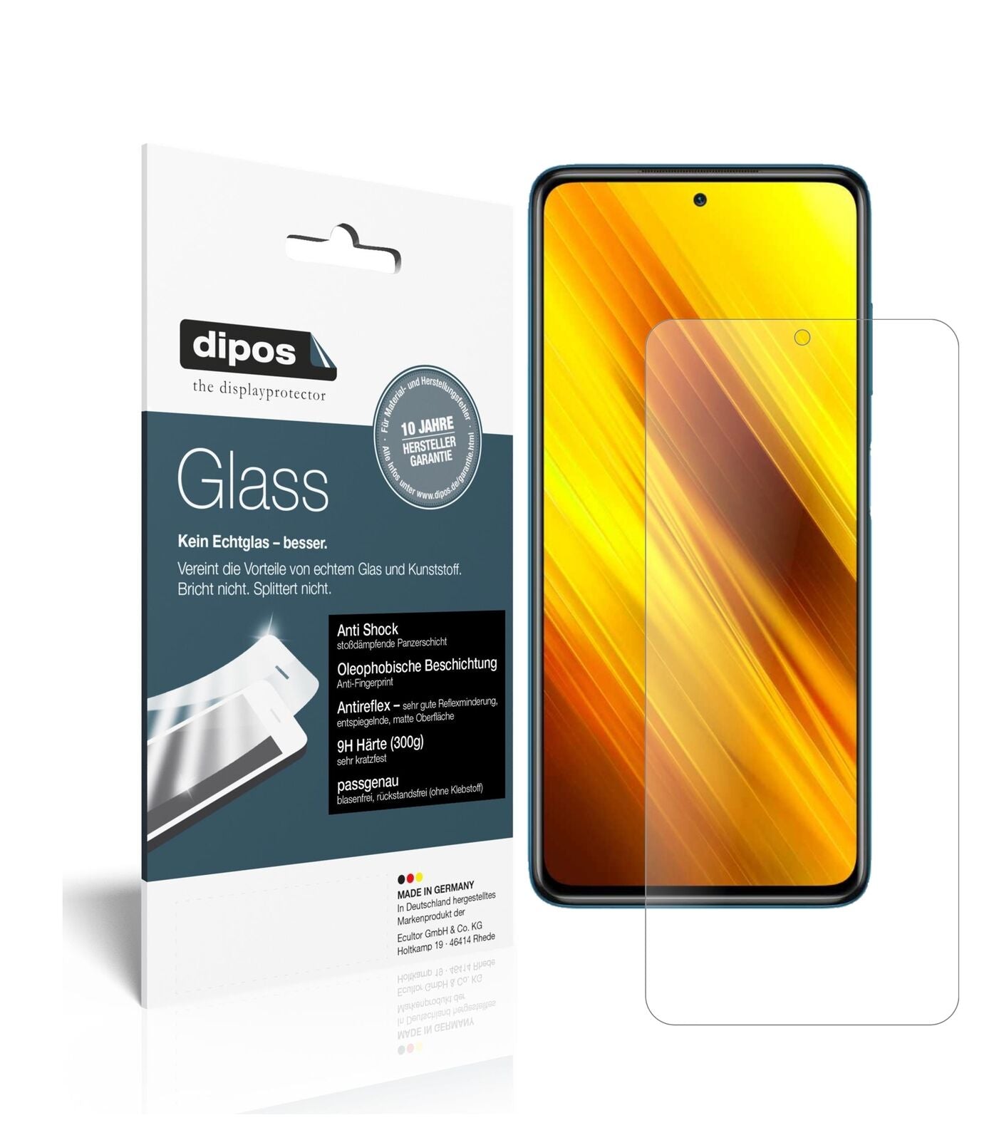 Screen Protector for Poco X3 NFC matte Flexible Glass 9H dipos