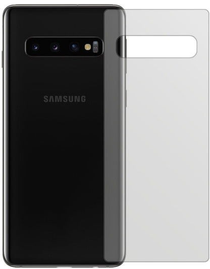 Matte Displayschutzfolie von dipos passend für Samsung Galaxy S10 Plus Rückseite, präziser Zuschnitt und blasenfrei montiert