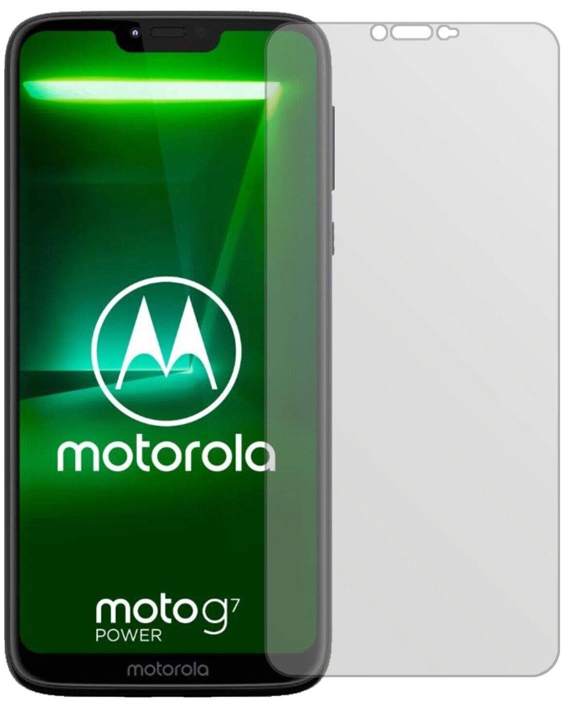 Matte Displayschutzfolie von dipos passend für Motorola Moto G7 Power, präziser Zuschnitt und blasenfrei montiert
