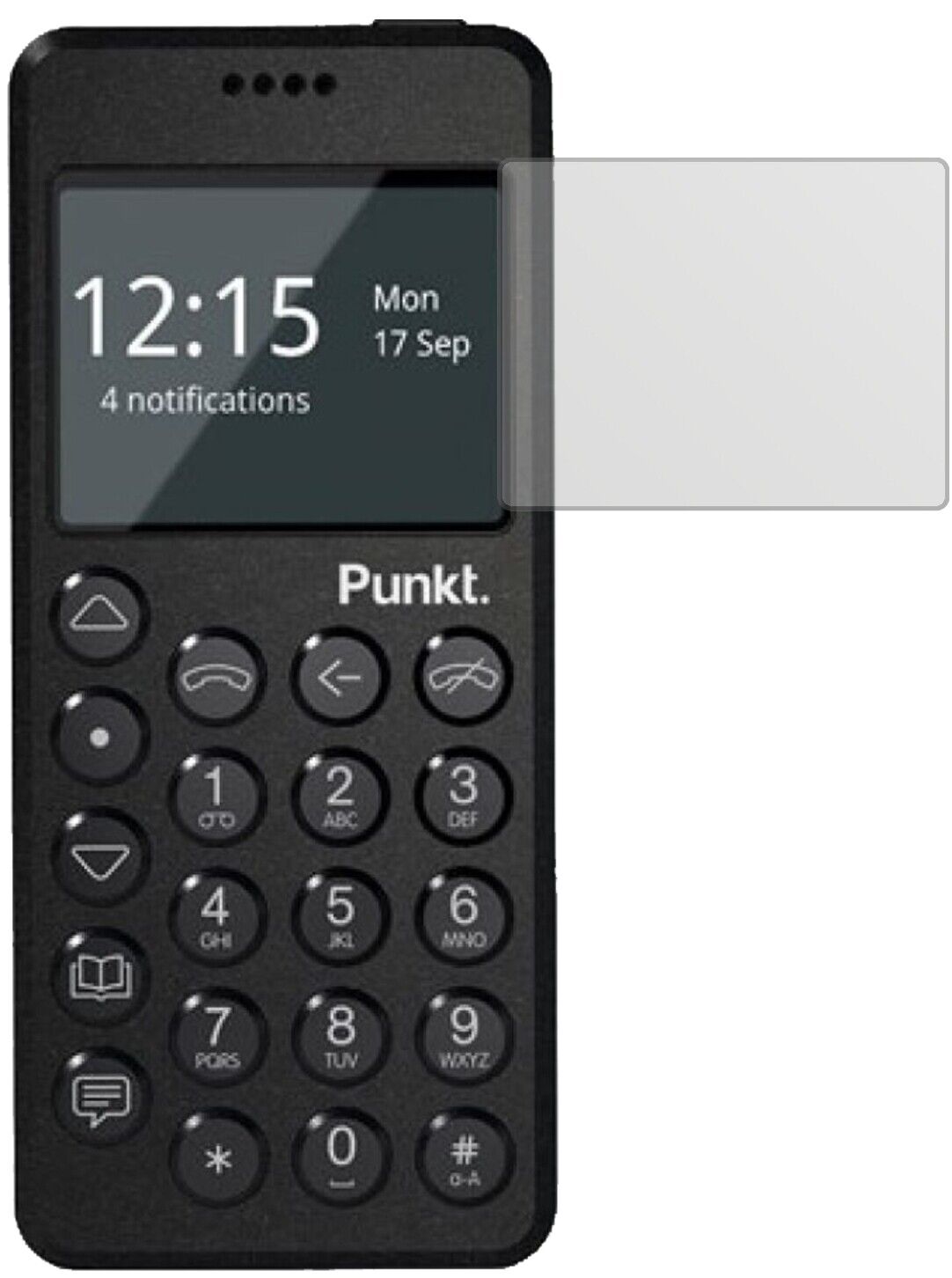 5x I Screen Protector for Punkt MP02 Protection Matte I Anti Glare I dipos