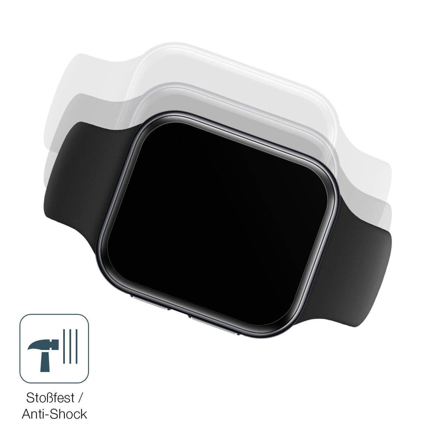 1x 9H Schutzfolie matt für OPPO Watch 3 Panzerfolie