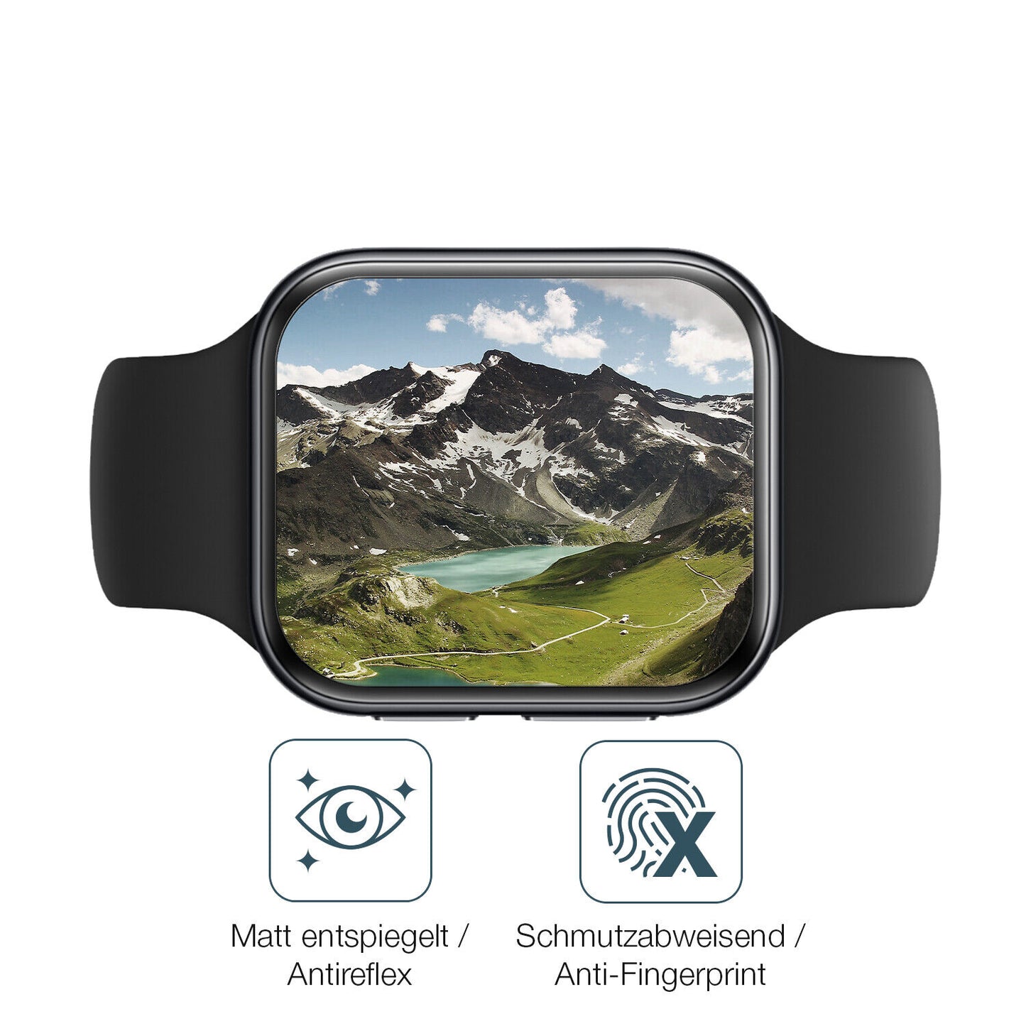 1x 9H Schutzfolie matt für OPPO Watch 3 Panzerfolie