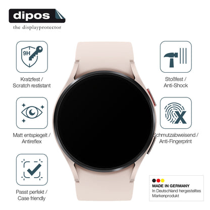 1x 9H Schutzfolie matt für Samsung Galaxy Watch 5 (40mm) Panzerfolie