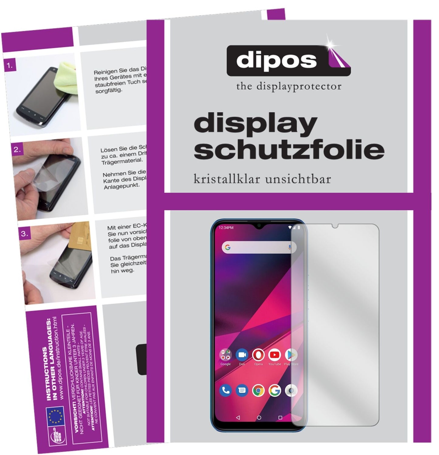 5x Schutzfolie klar für BLU G90 Display-Schutzfolie