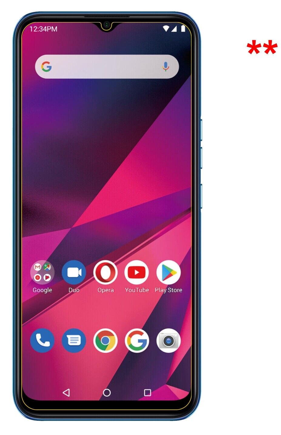 5x Schutzfolie klar für BLU G90 Display-Schutzfolie