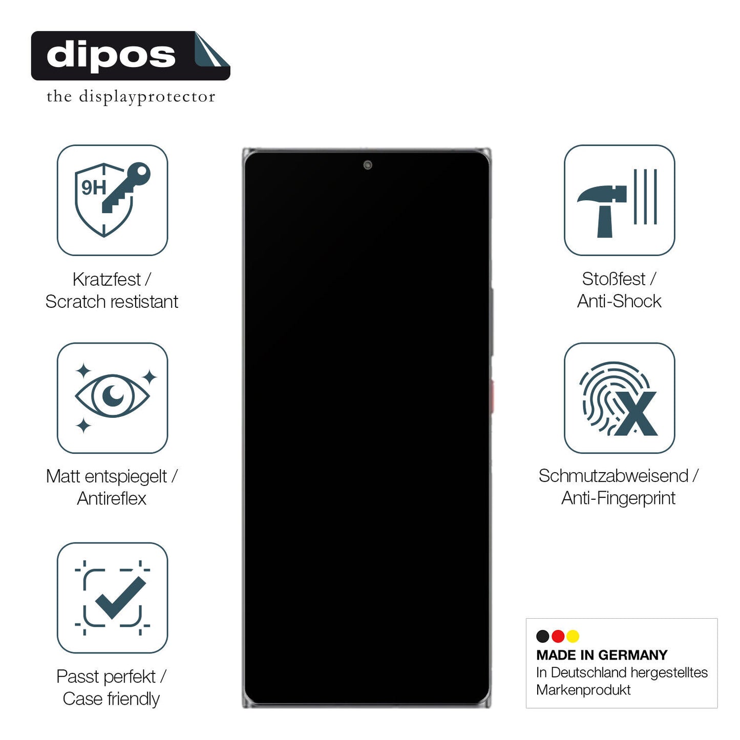 1x 9H Schutzfolie matt für nubia Z40 Pro Panzerfolie