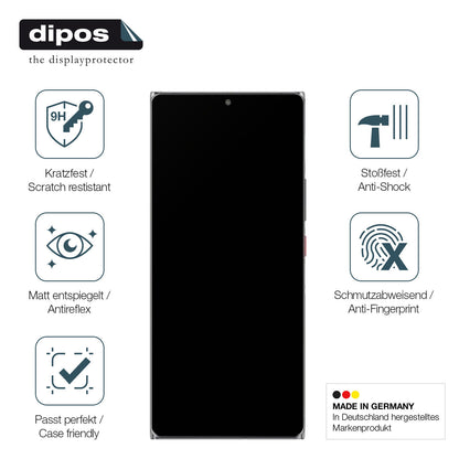 1x 9H Schutzfolie matt für nubia Z40 Pro Panzerfolie