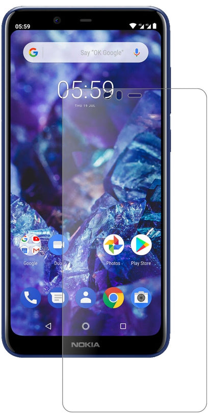 1x 9H Schutzfolie matt für Nokia 5.1 Plus Panzerfolie