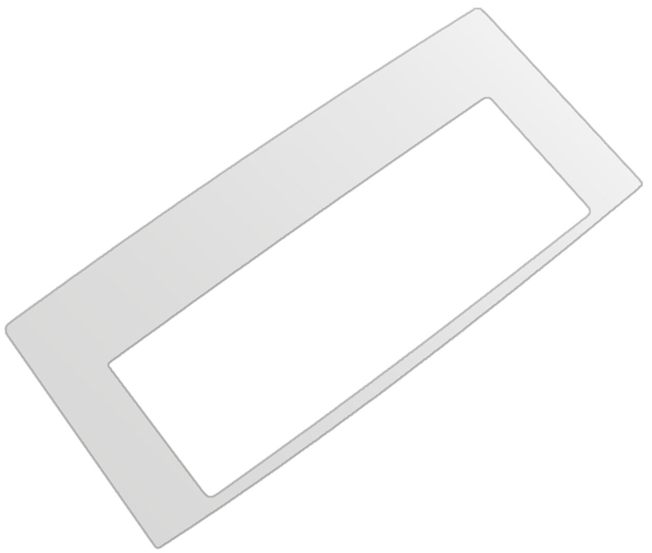 dipos Displayschutz für Jura Z8 Tropfblech, mattierte Oberfläche, geringe Dicke und perfekte Passform