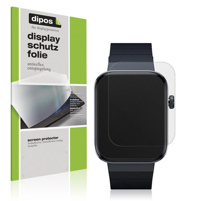 Matte Displayschutzfolie von dipos passend für Mibro Watch T1, präziser Zuschnitt und blasenfrei montiert