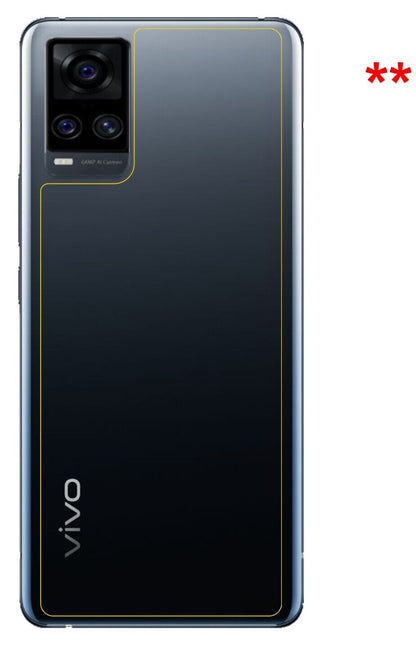 Dünne und klare Folie passend zugeschnitten für Vivo S7 5G Rückseite