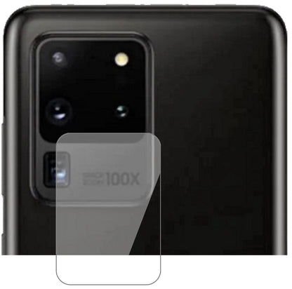 SamsungGalaxy S20 Ultra Kameralinse mit aufgebrachter dipos Flex Schutzfolie, glasklare Darstellung ohne Einschränkungen