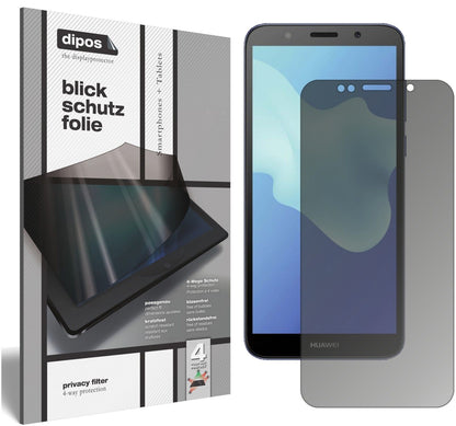 Blickschutzfolie für Huawei Y5 2018 matt Schutzfolie Privacy