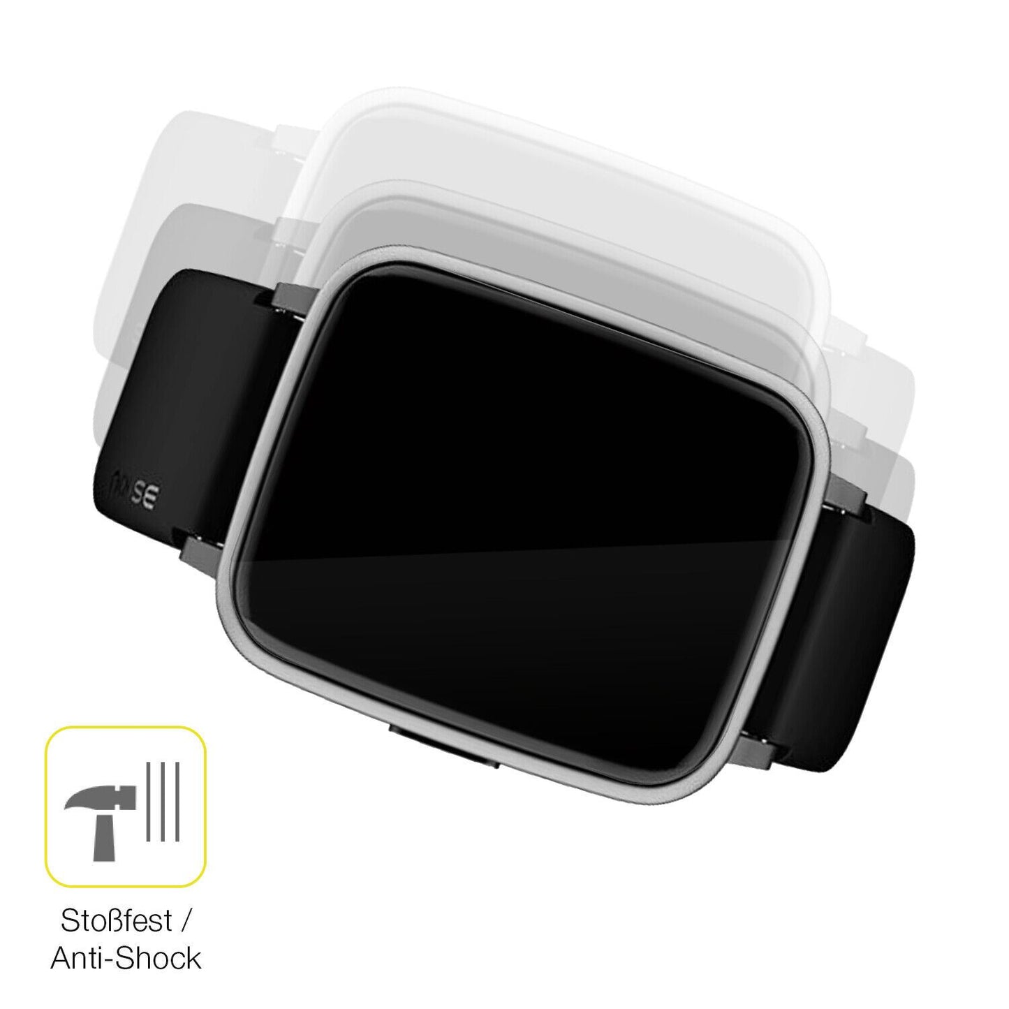 2x Screen Protector for Noise ColorFit Pulse 2 Protective Film covers 100% dipos