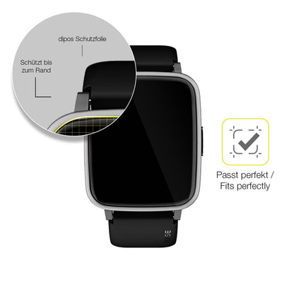 2x Screen Protector for Noise ColorFit Pulse 2 Protective Film covers 100% dipos