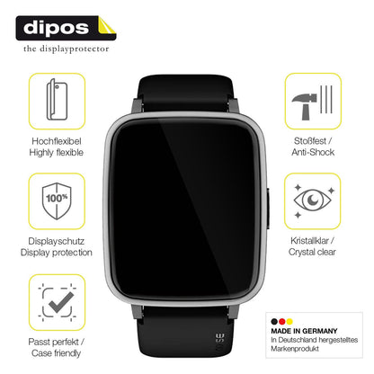 2x Screen Protector for Noise ColorFit Pulse 2 Protective Film covers 100% dipos