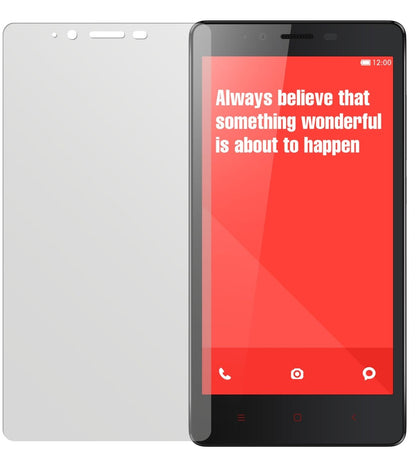 Redmi Note 4GXiaomi mit aufgebrachter dipos Displayschutzfolie, die lästige Fingerabdrücke minimiert