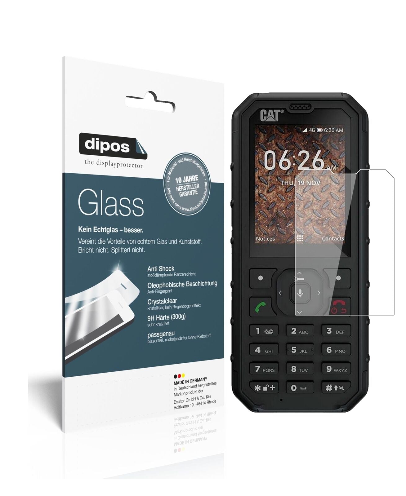 Screen Protector for I Caterpillar CAT B35 I Flexible Glass I Film I 9H I dipos