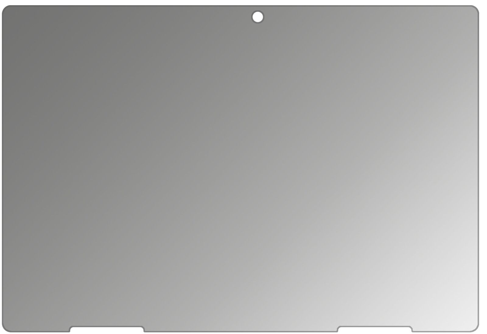 MedionLifetab E10714 mit aufgebrachtem dipos Displayschutz, der seitliche Einblicke blockiert