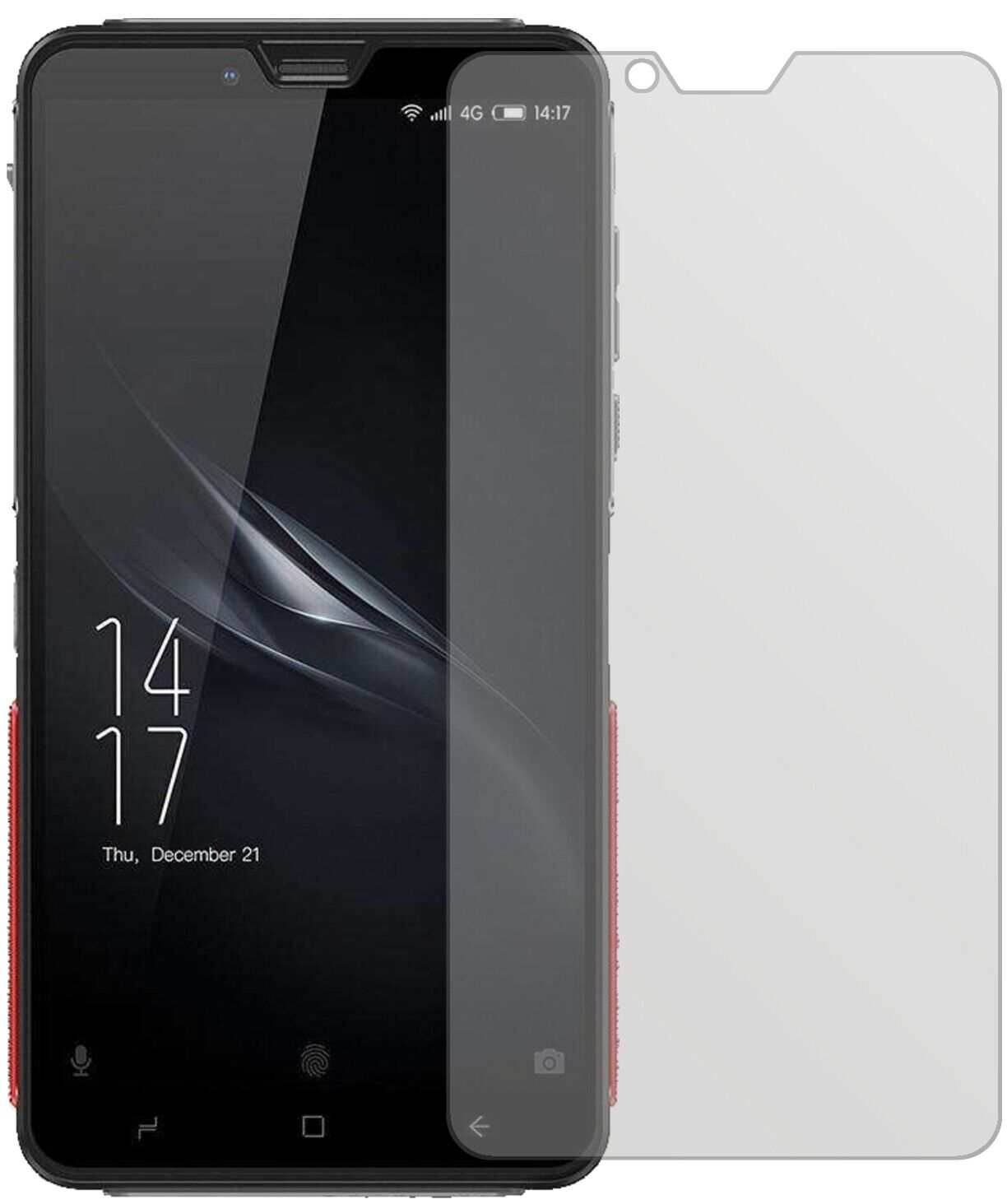 Matte Displayschutzfolie von dipos passend für Elephone Soldier, präziser Zuschnitt und blasenfrei montiert