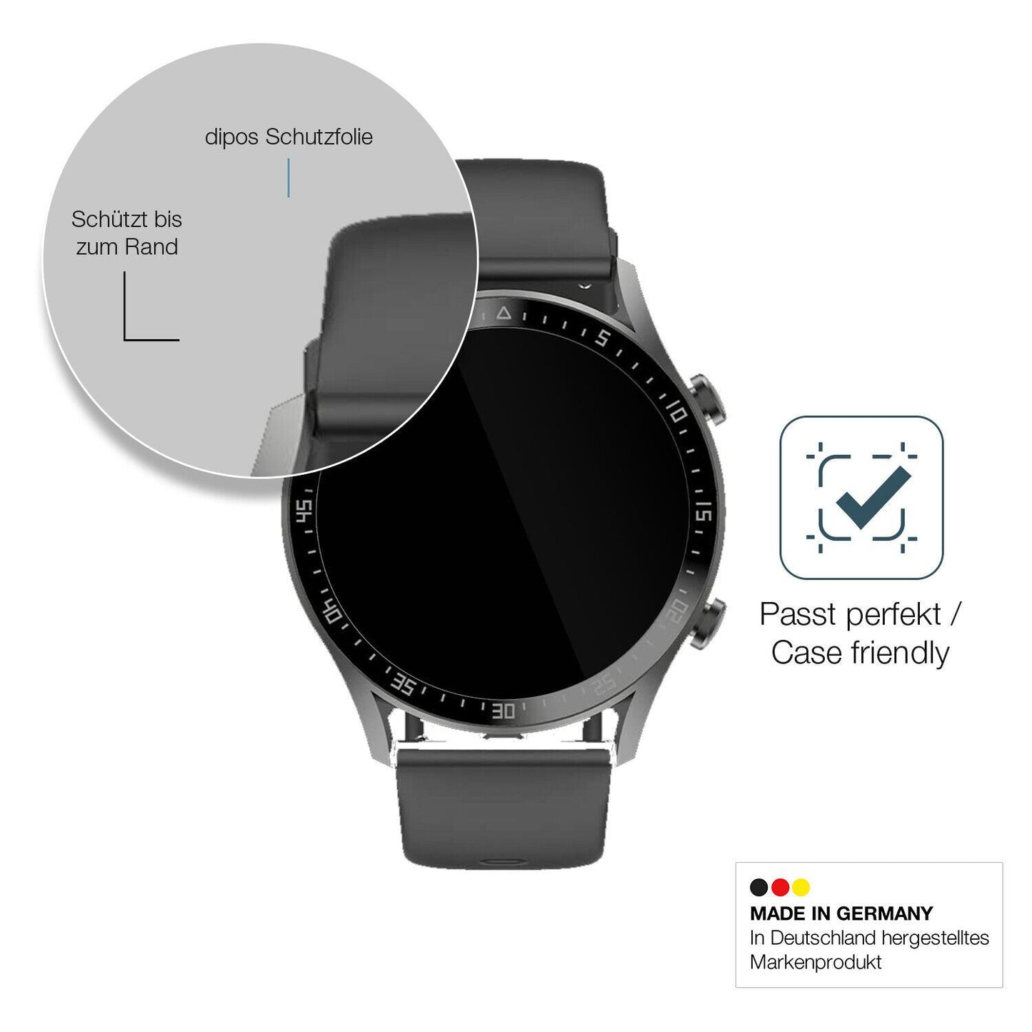 Screen Protector for Fireboltt Talk 2 Flexible Glass 9H dipos