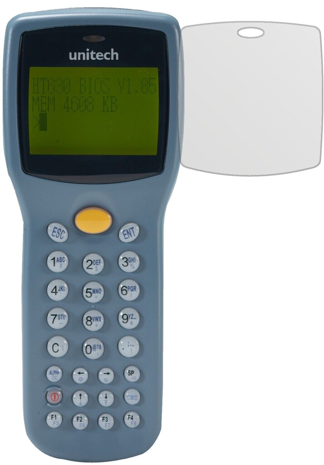 Matte Displayschutzfolie von dipos passend für Unitech HT630, präziser Zuschnitt und blasenfrei montiert