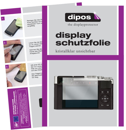 LeicaD-Lux 7 mit aufgebrachter dipos Displayschutzfolie, glasklare Darstellung ohne Einschränkungen