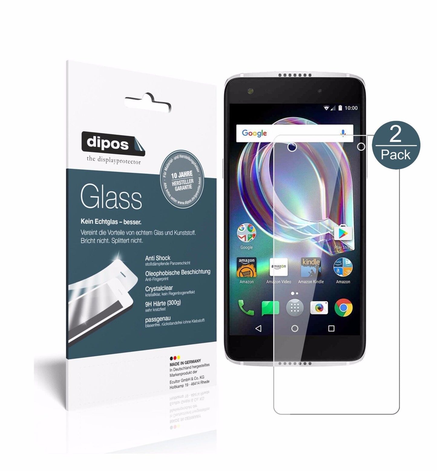 1x 9H Screen Protector for Alcatel Idol 5s Tempered Glass