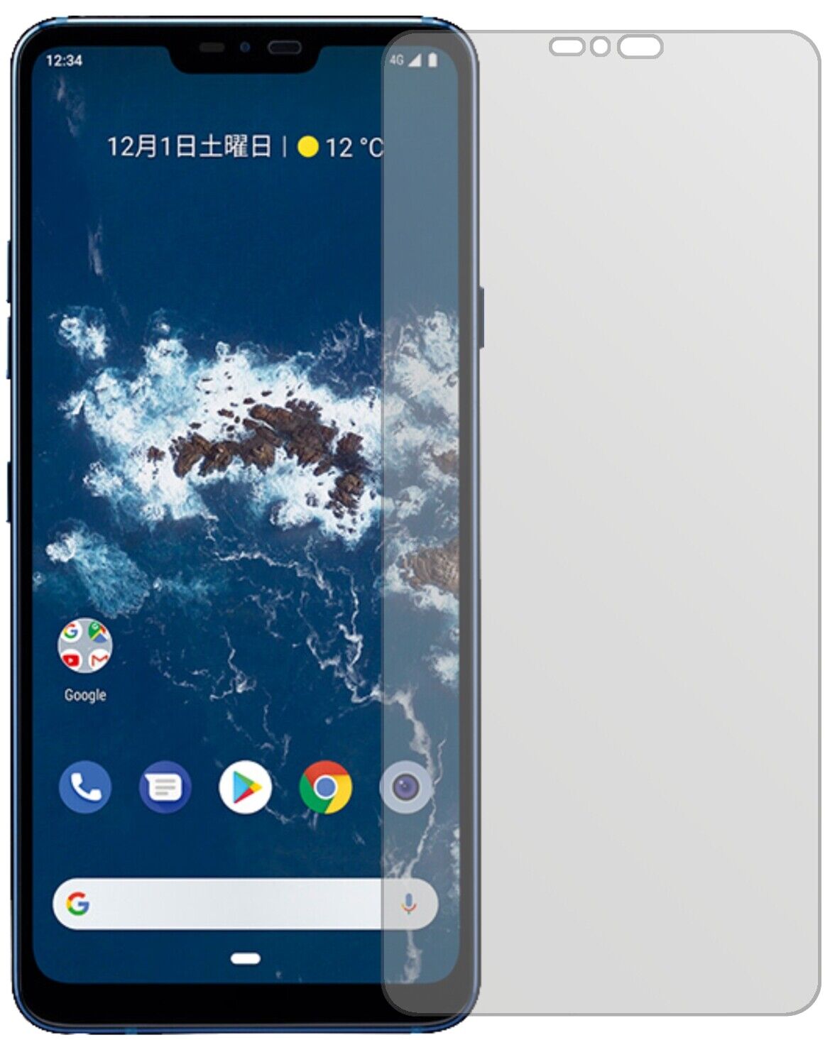 Matte Displayschutzfolie von dipos passend für LG X5 Android One, präziser Zuschnitt und blasenfrei montiert