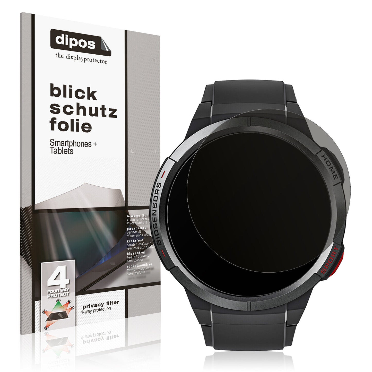 Screen Protector for Mibro Watch GS Privacy Filter 4-Way Protection dipos