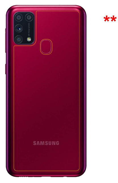 5x Schutzfolie matt für Samsung Galaxy M31s Rückseite Display-Schutzfolie