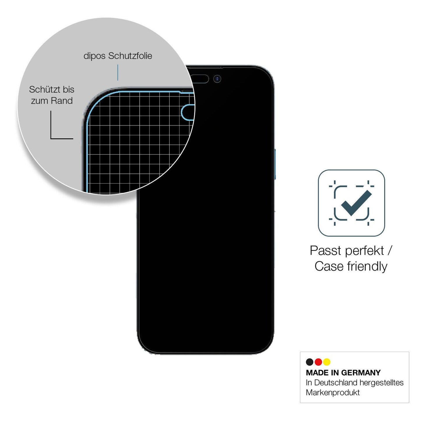 dipos 1x 9H Matte Screen Protector for Apple iPhone 15 Plus