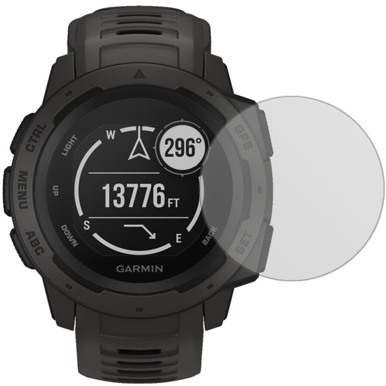 5x Schutzfolie matt für Garmin Instinct Display-Schutzfolie