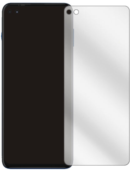 MotorolaMoto G100 mit aufgebrachter dipos Displayschutzfolie, glasklare Darstellung ohne Einschränkungen