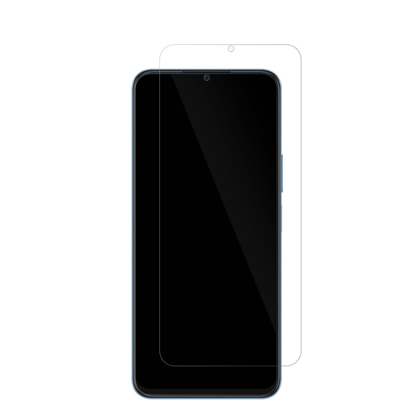 HonorX8 5G mit aufgebrachter dipos Displayschutzfolie, glasklare Darstellung ohne Einschränkungen